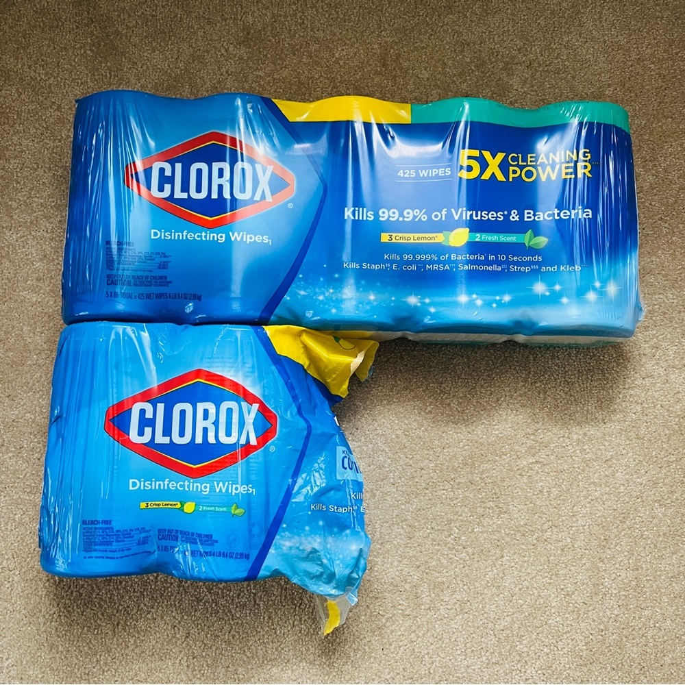 New Clorox Disinfecting big pack Wipes 7x85 = 595